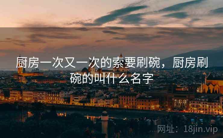 厨房一次又一次的索要刷碗,厨房刷碗的叫什么名字 厨房一次又一次的索要刷碗,厨房刷碗的叫什么名字