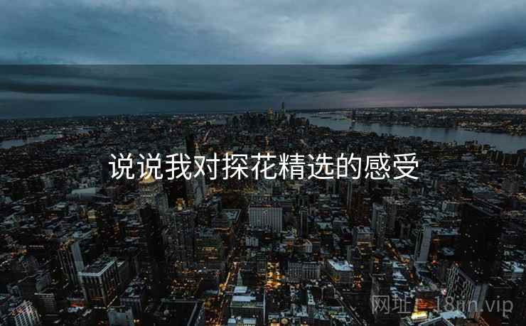 说说我对探花精选的感受 说说我对探花精选的感受